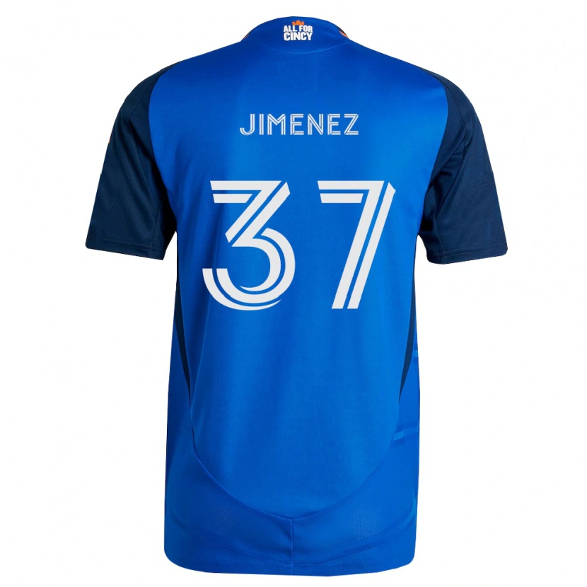 Danxen Pánské Stiven Jimenez #37 Královsky Modrá Oranžová Domů Hráčské Dresy 2026/27 Dres