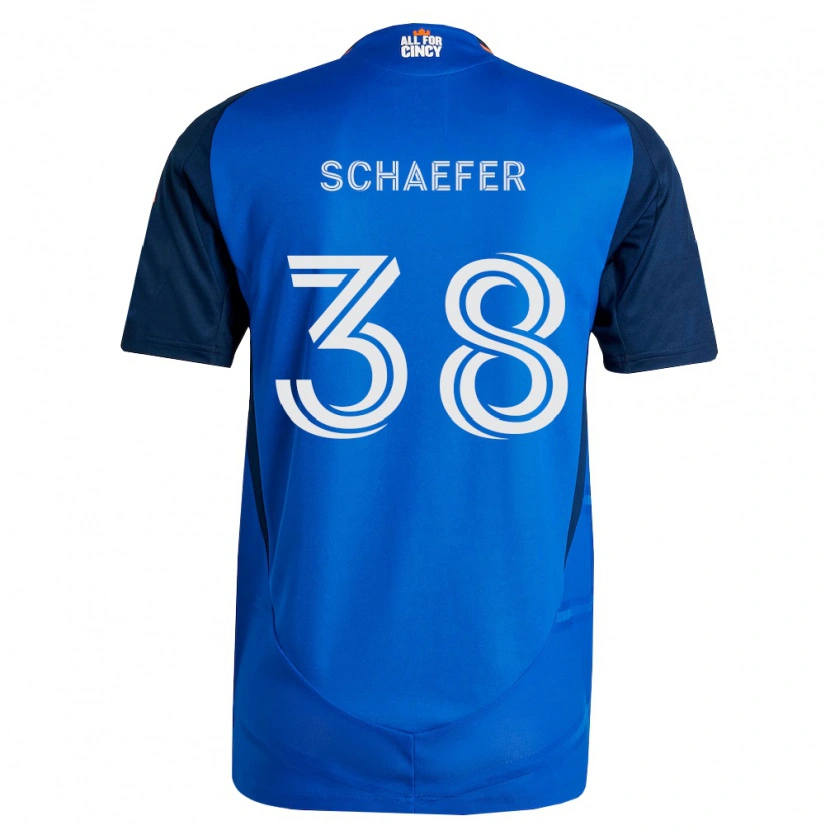 Danxen Pánské Brian Schaefer #38 Královsky Modrá Oranžová Domů Hráčské Dresy 2026/27 Dres