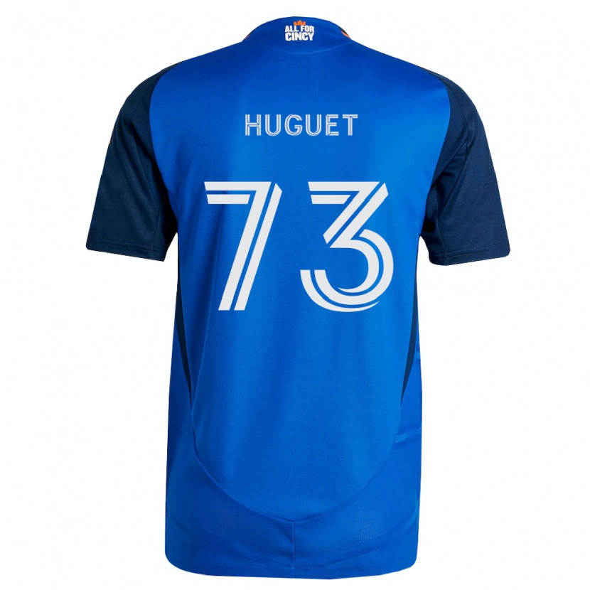 Danxen Pánské Gaël Huguet #73 Královsky Modrá Oranžová Domů Hráčské Dresy 2026/27 Dres