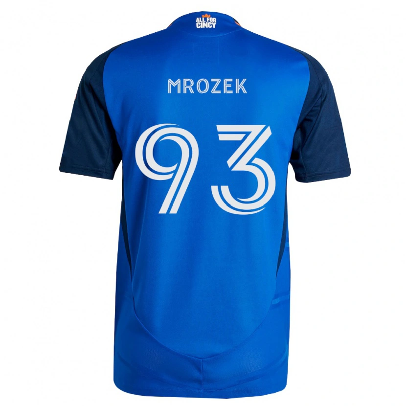 Danxen Pánské Fabian Mrozek #93 Královsky Modrá Oranžová Domů Hráčské Dresy 2026/27 Dres