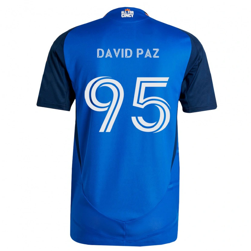 Danxen Pánské David Paz #95 Královsky Modrá Oranžová Domů Hráčské Dresy 2026/27 Dres