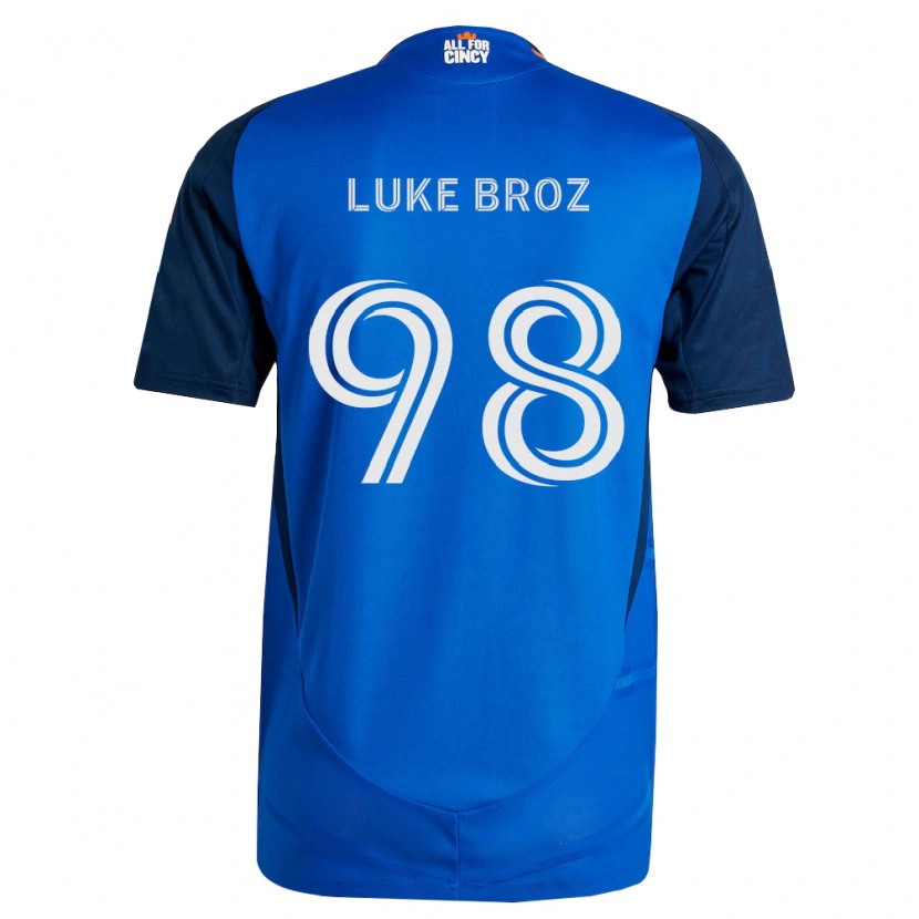 Danxen Pánské Luke Broz #98 Královsky Modrá Oranžová Domů Hráčské Dresy 2026/27 Dres