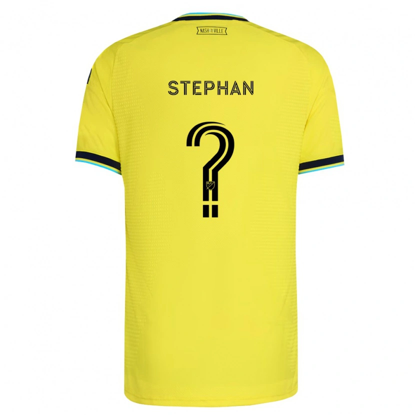 Danxen Pánské Luca Stephan #0 Jasně Žlutá Tmavě Modrá Domů Hráčské Dresy 2026/27 Dres