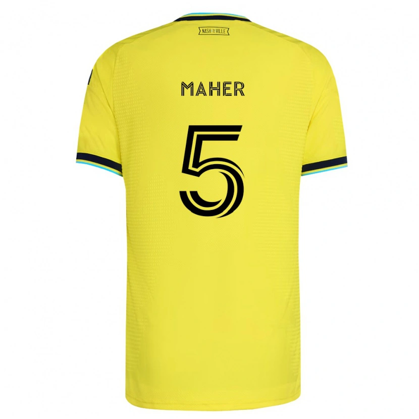 Danxen Pánské Jack Maher #5 Jasně Žlutá Tmavě Modrá Domů Hráčské Dresy 2026/27 Dres