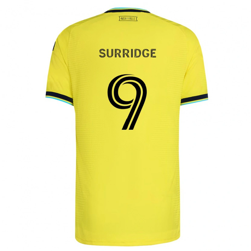 Danxen Pánské Sam Surridge #9 Jasně Žlutá Tmavě Modrá Domů Hráčské Dresy 2026/27 Dres