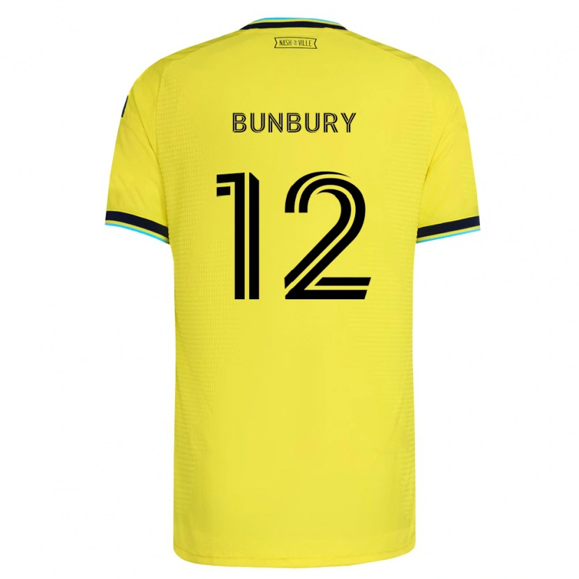 Danxen Pánské Teal Bunbury #12 Jasně Žlutá Tmavě Modrá Domů Hráčské Dresy 2026/27 Dres