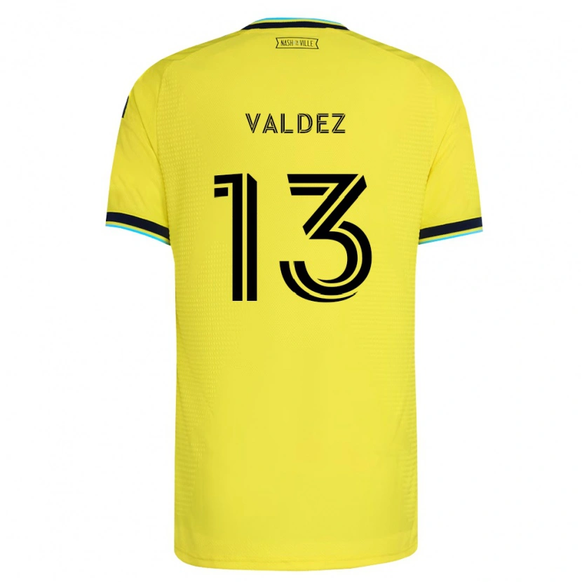 Danxen Pánské Xavier Valdez #13 Jasně Žlutá Tmavě Modrá Domů Hráčské Dresy 2026/27 Dres