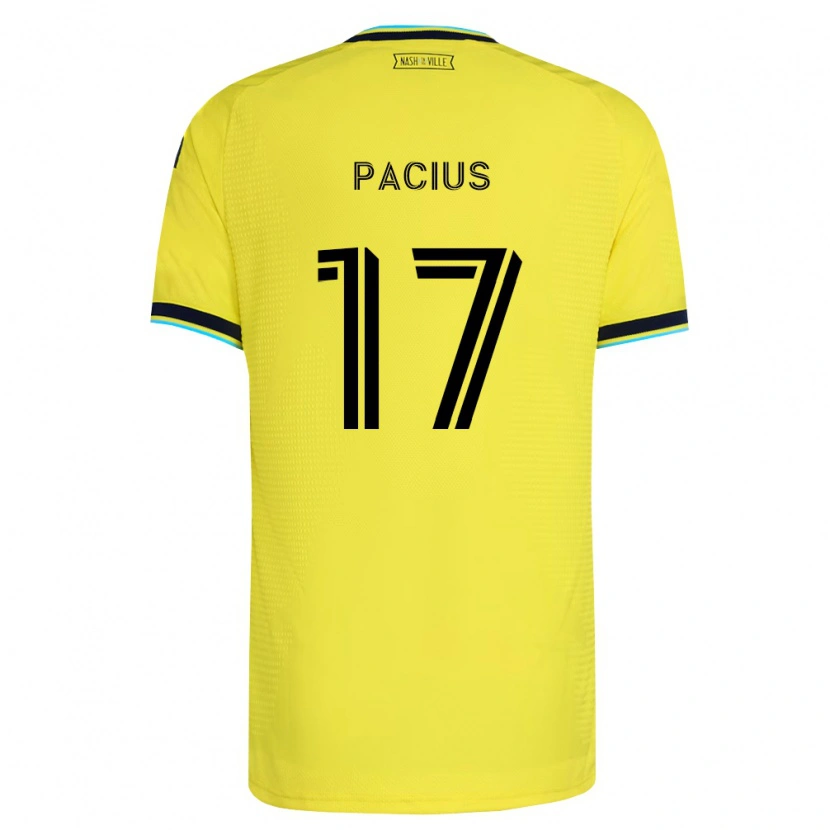 Danxen Pánské Woobens Pacius #17 Jasně Žlutá Tmavě Modrá Domů Hráčské Dresy 2026/27 Dres