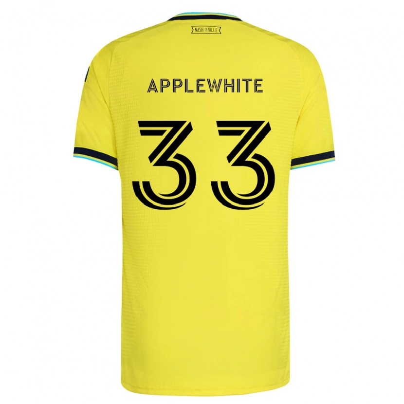 Danxen Pánské Christopher Applewhite #33 Jasně Žlutá Tmavě Modrá Domů Hráčské Dresy 2026/27 Dres