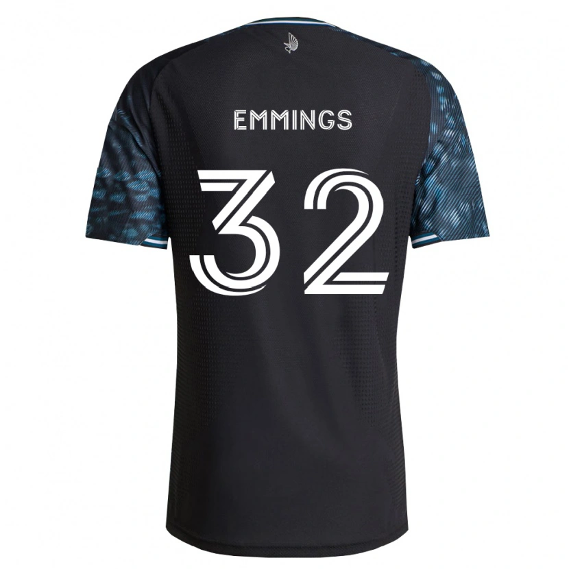 Danxen Pánské Fred Emmings #32 Černá Bílá Domů Hráčské Dresy 2026/27 Dres