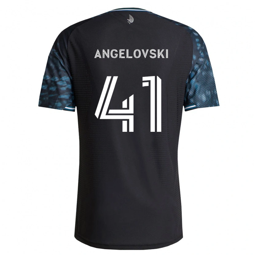 Danxen Pánské Lazar Angelovski #41 Černá Bílá Domů Hráčské Dresy 2026/27 Dres
