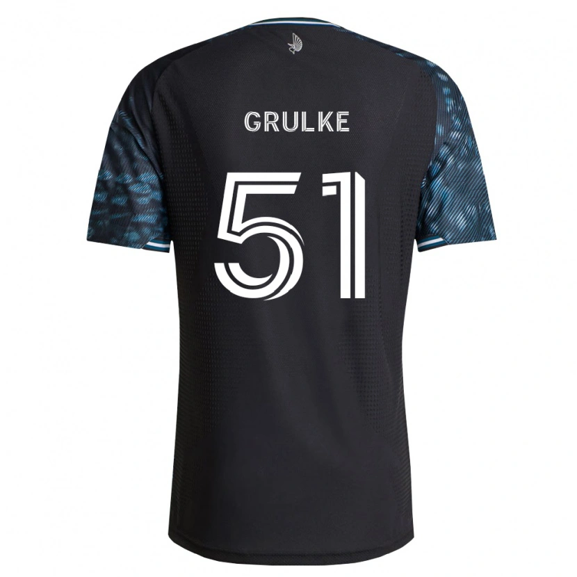 Danxen Pánské Calin Grulke #51 Černá Bílá Domů Hráčské Dresy 2026/27 Dres