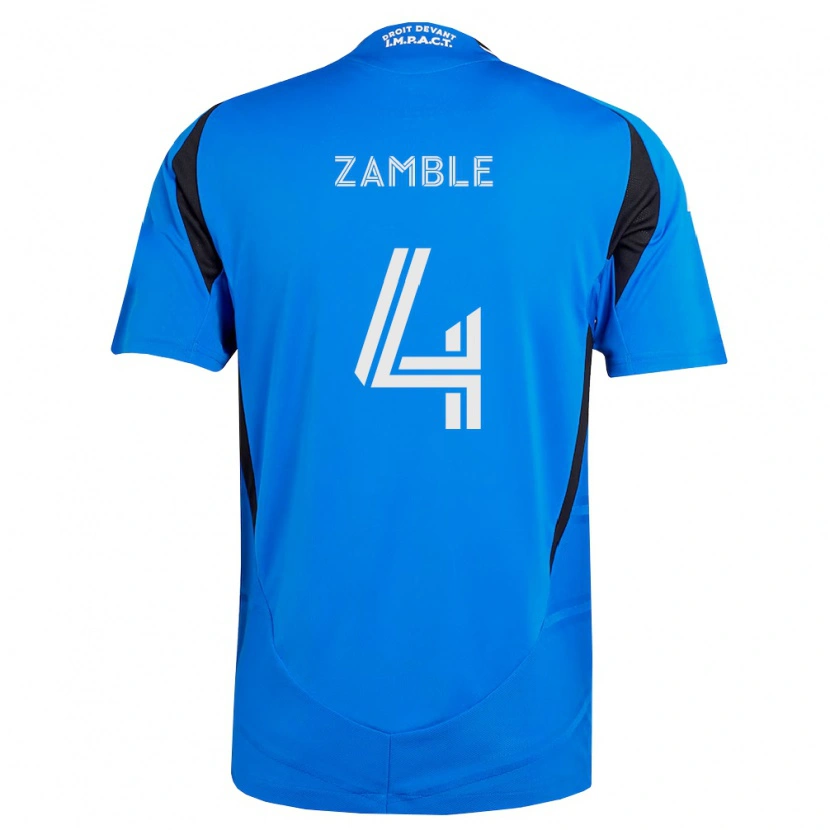 Danxen Pánské Ulrich Zamble #4 Modrá Bílá Černá Domů Hráčské Dresy 2026/27 Dres
