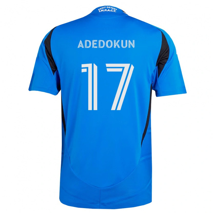 Danxen Pánské Michael Adedokun #17 Modrá Bílá Černá Domů Hráčské Dresy 2026/27 Dres