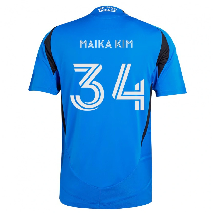 Danxen Pánské Guerrier Maika Kim #34 Modrá Bílá Černá Domů Hráčské Dresy 2026/27 Dres