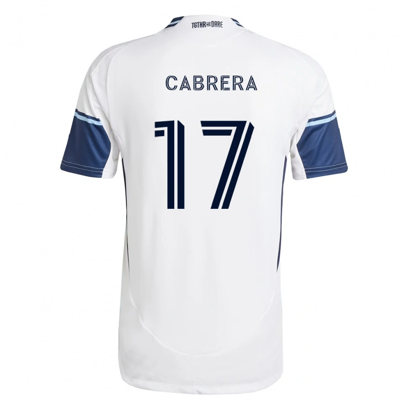 Danxen Pánské Kenji Cabrera #17 Bílá Královsky Modrá Domů Hráčské Dresy 2026/27 Dres