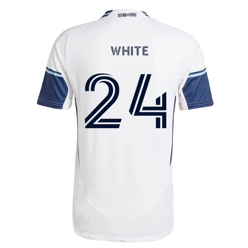 Danxen Pánské Brian White #24 Bílá Královsky Modrá Domů Hráčské Dresy 2026/27 Dres