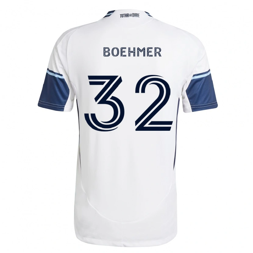Danxen Pánské Isaac Boehmer #32 Bílá Královsky Modrá Domů Hráčské Dresy 2026/27 Dres