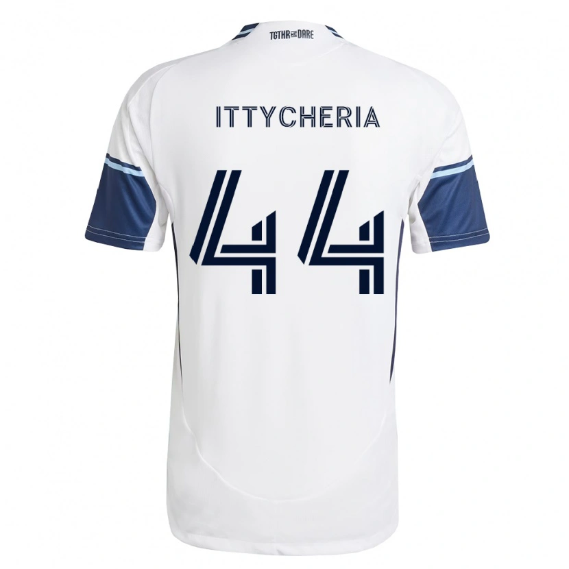 Danxen Pánské Daniel Ittycheria #44 Bílá Královsky Modrá Domů Hráčské Dresy 2026/27 Dres