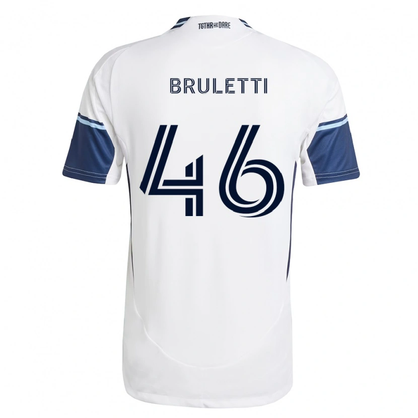Danxen Pánské Cristiano Bruletti #46 Bílá Královsky Modrá Domů Hráčské Dresy 2026/27 Dres