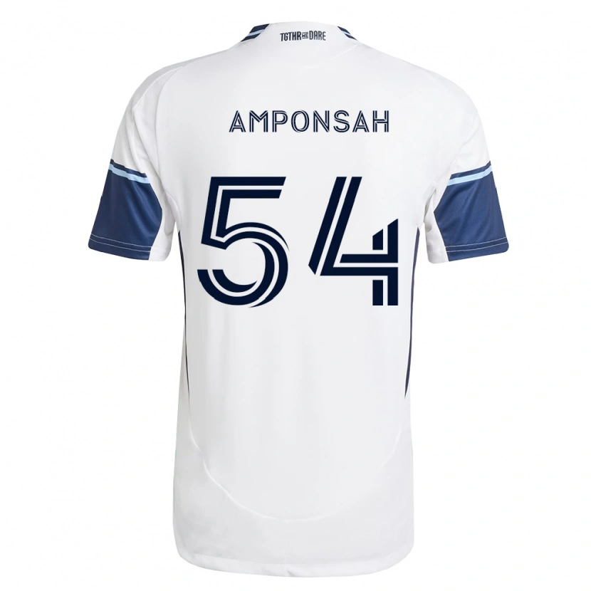 Danxen Pánské Prince Amponsah #54 Bílá Královsky Modrá Domů Hráčské Dresy 2026/27 Dres
