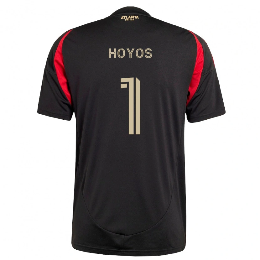 Danxen Pánské Lucas Hoyos #1 Černá Červená Domů Hráčské Dresy 2026/27 Dres