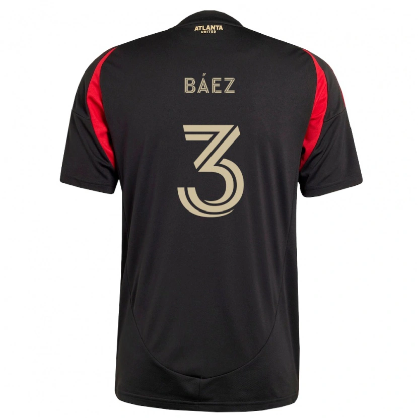 Danxen Pánské Elías Báez #3 Černá Červená Domů Hráčské Dresy 2026/27 Dres