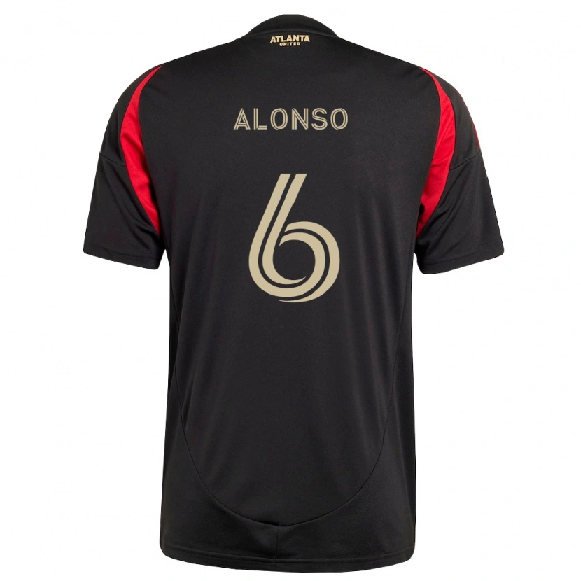 Danxen Pánské Júnior Alonso #6 Černá Červená Domů Hráčské Dresy 2026/27 Dres