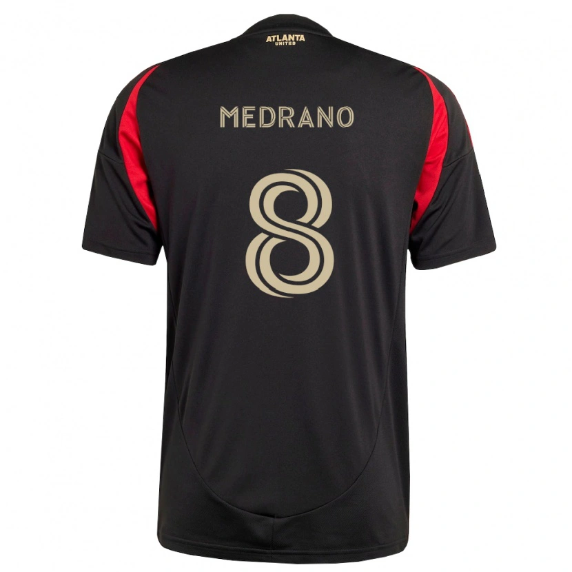 Danxen Pánské Keven Medrano #8 Černá Červená Domů Hráčské Dresy 2026/27 Dres