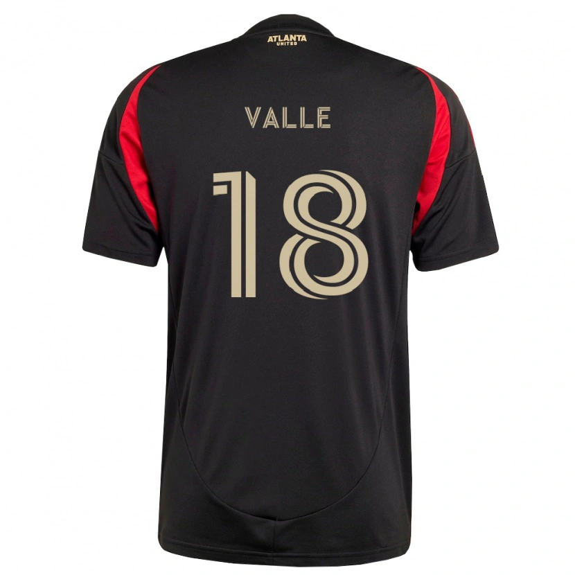 Danxen Pánské Daniel Valle #18 Černá Červená Domů Hráčské Dresy 2026/27 Dres