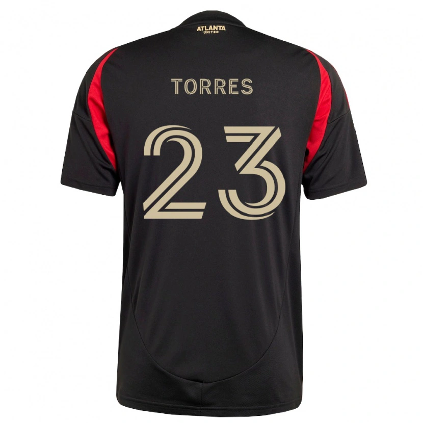 Danxen Pánské Adyn Torres #23 Černá Červená Domů Hráčské Dresy 2026/27 Dres
