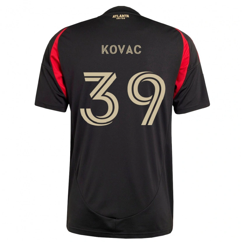 Danxen Pánské Arif Kovac #39 Černá Červená Domů Hráčské Dresy 2026/27 Dres