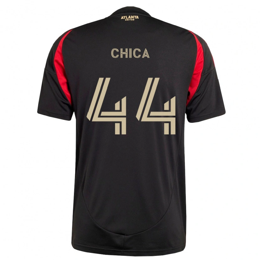 Danxen Pánské Daniel Chica #44 Černá Červená Domů Hráčské Dresy 2026/27 Dres