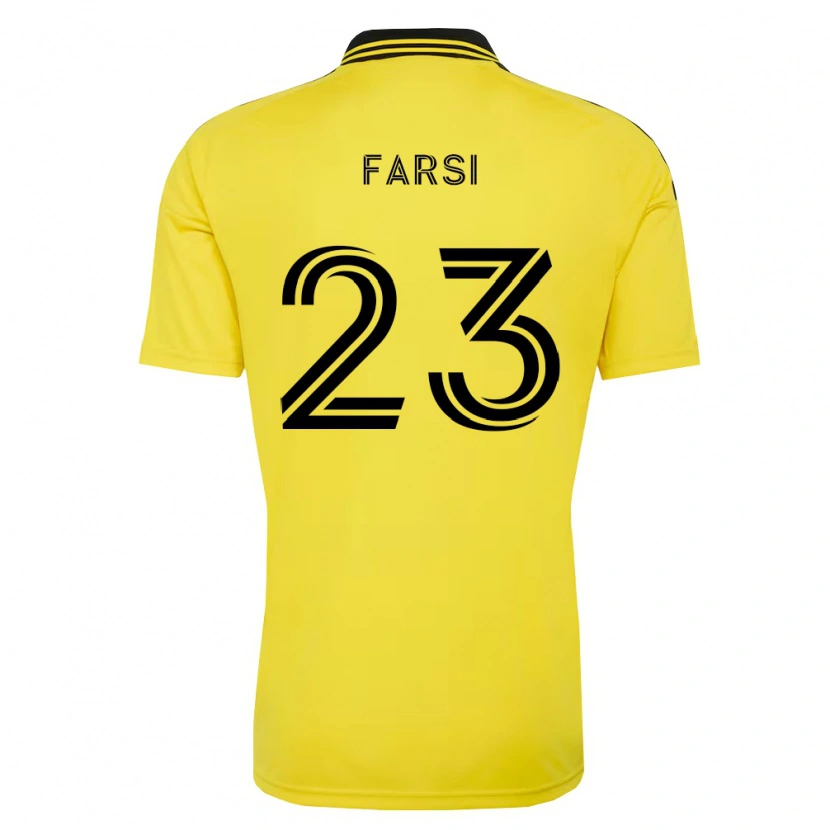 Danxen Pánské Mohamed Farsi #23 Žlutá Černá Domů Hráčské Dresy 2026/27 Dres