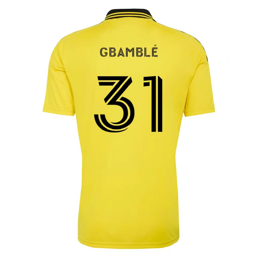 Danxen Pánské Kevin Gbamblé #31 Žlutá Černá Domů Hráčské Dresy 2026/27 Dres