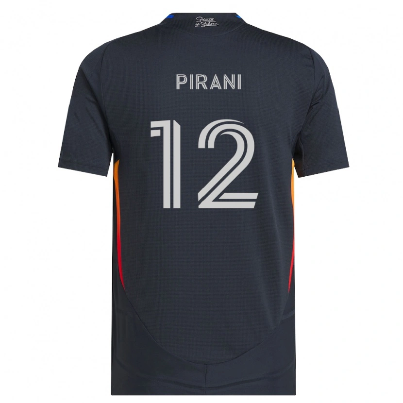 Danxen Pánské Gabriel Pirani #12 Tmavě Šedá Červená Domů Hráčské Dresy 2026/27 Dres