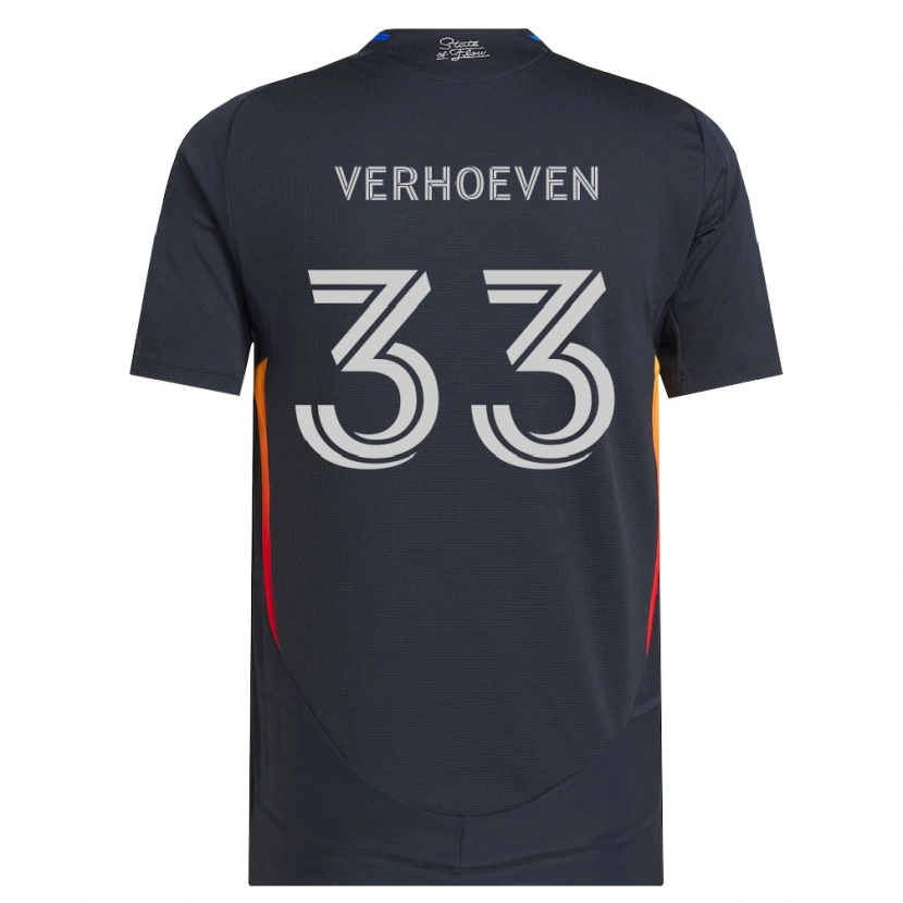 Danxen Pánské Oscar Verhoeven #33 Tmavě Šedá Červená Domů Hráčské Dresy 2026/27 Dres