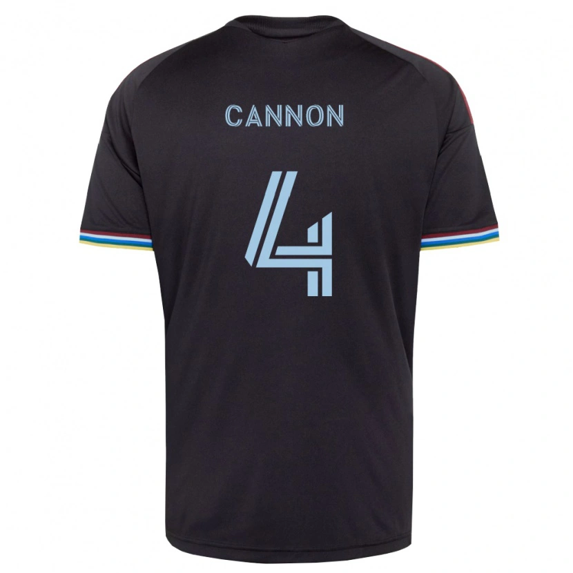 Danxen Pánské Reggie Cannon #4 Černá Nebesky Modrá Domů Hráčské Dresy 2026/27 Dres