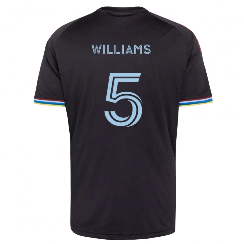 Danxen Pánské Loïc Williams #5 Černá Nebesky Modrá Domů Hráčské Dresy 2026/27 Dres