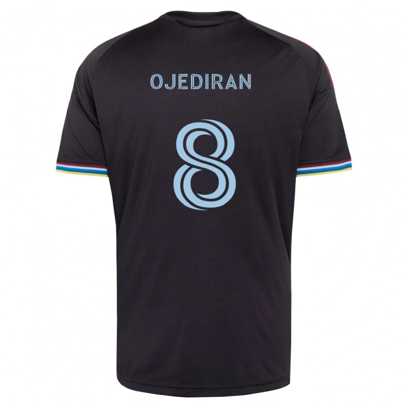 Danxen Pánské Hamzat Ojediran #8 Černá Nebesky Modrá Domů Hráčské Dresy 2026/27 Dres