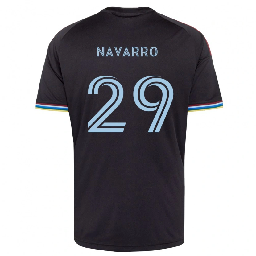 Danxen Pánské Miguel Navarro #29 Černá Nebesky Modrá Domů Hráčské Dresy 2026/27 Dres