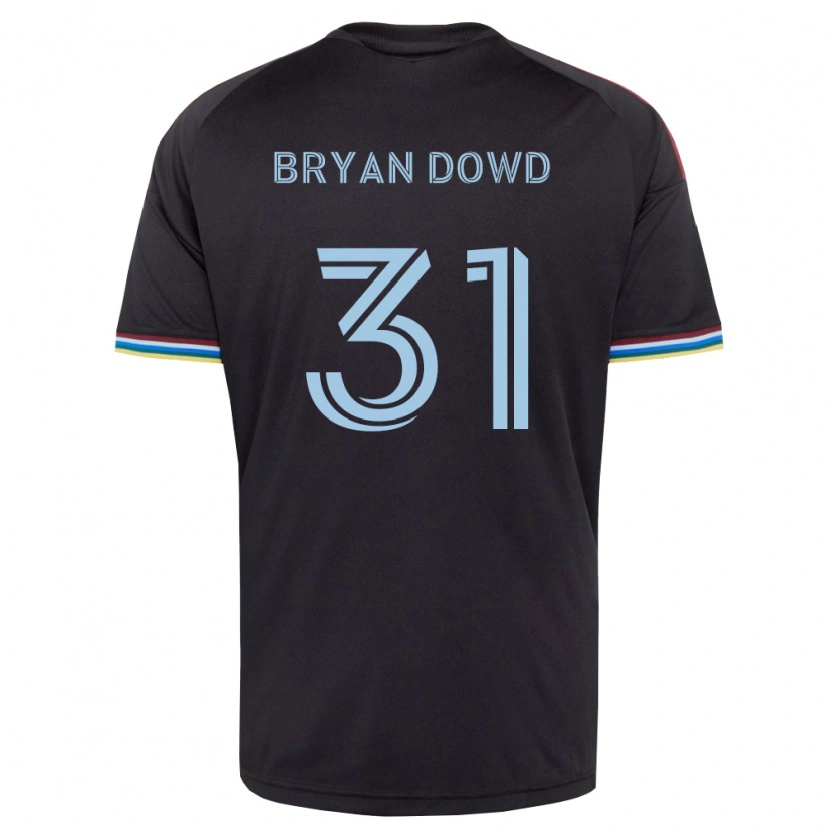 Danxen Pánské Bryan Dowd #31 Černá Nebesky Modrá Domů Hráčské Dresy 2026/27 Dres