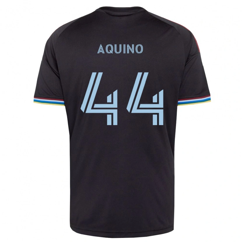 Danxen Pánské Chris Aquino #44 Černá Nebesky Modrá Domů Hráčské Dresy 2026/27 Dres