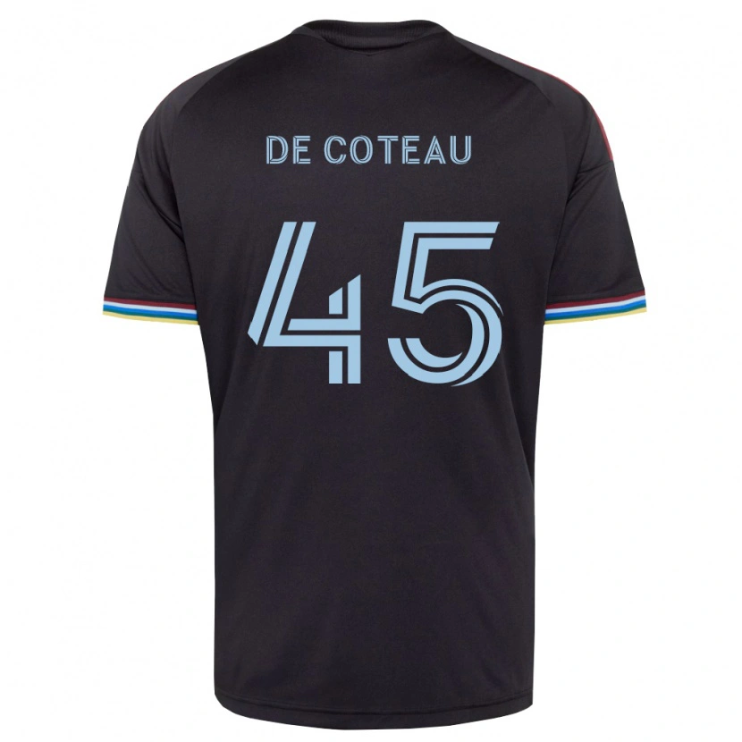 Danxen Pánské Jabari De Coteau #45 Černá Nebesky Modrá Domů Hráčské Dresy 2026/27 Dres