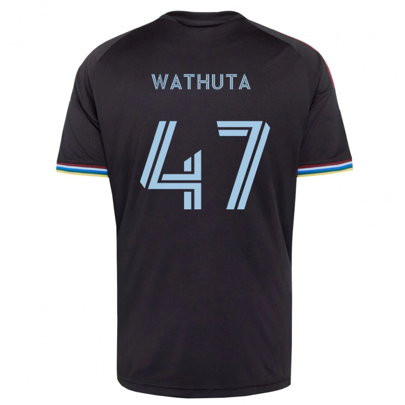 Danxen Pánské Sydney Wathuta #47 Černá Nebesky Modrá Domů Hráčské Dresy 2026/27 Dres