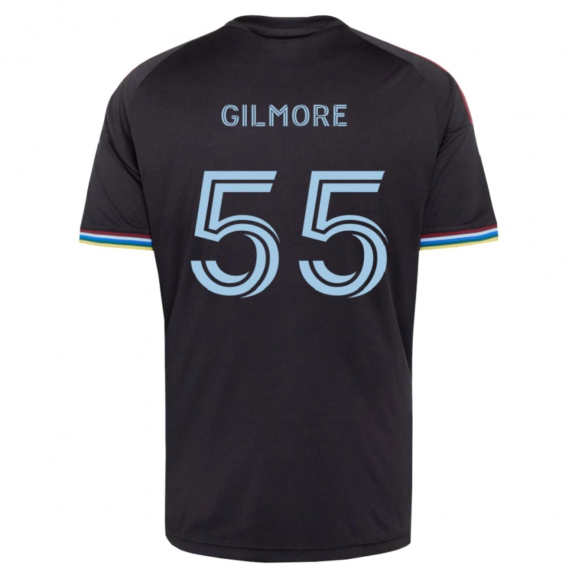 Danxen Pánské Grant Gilmore #55 Černá Nebesky Modrá Domů Hráčské Dresy 2026/27 Dres