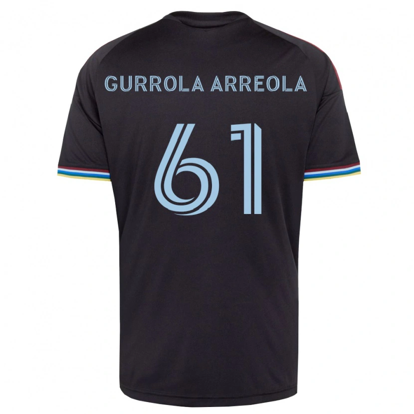 Danxen Pánské Diego Gurrola Arreola #61 Černá Nebesky Modrá Domů Hráčské Dresy 2026/27 Dres