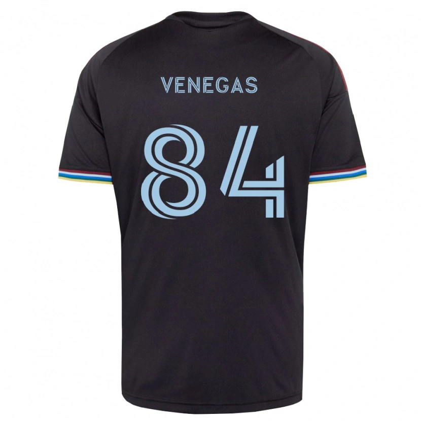 Danxen Pánské Pedro Venegas #84 Černá Nebesky Modrá Domů Hráčské Dresy 2026/27 Dres