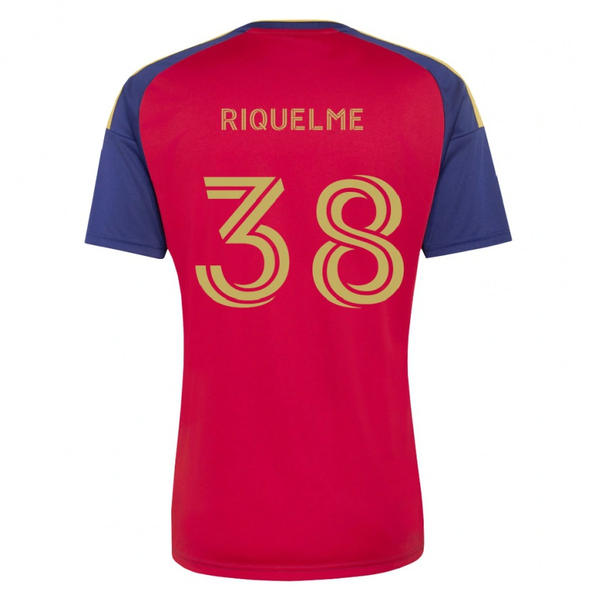 Danxen Pánské Antonio Riquelme #38 Královsky Modrá Hnědá Červená Domů Hráčské Dresy 2026/27 Dres