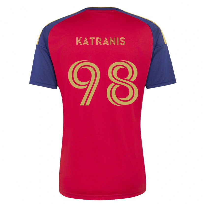Danxen Pánské Alexandros Katranis #98 Královsky Modrá Hnědá Červená Domů Hráčské Dresy 2026/27 Dres